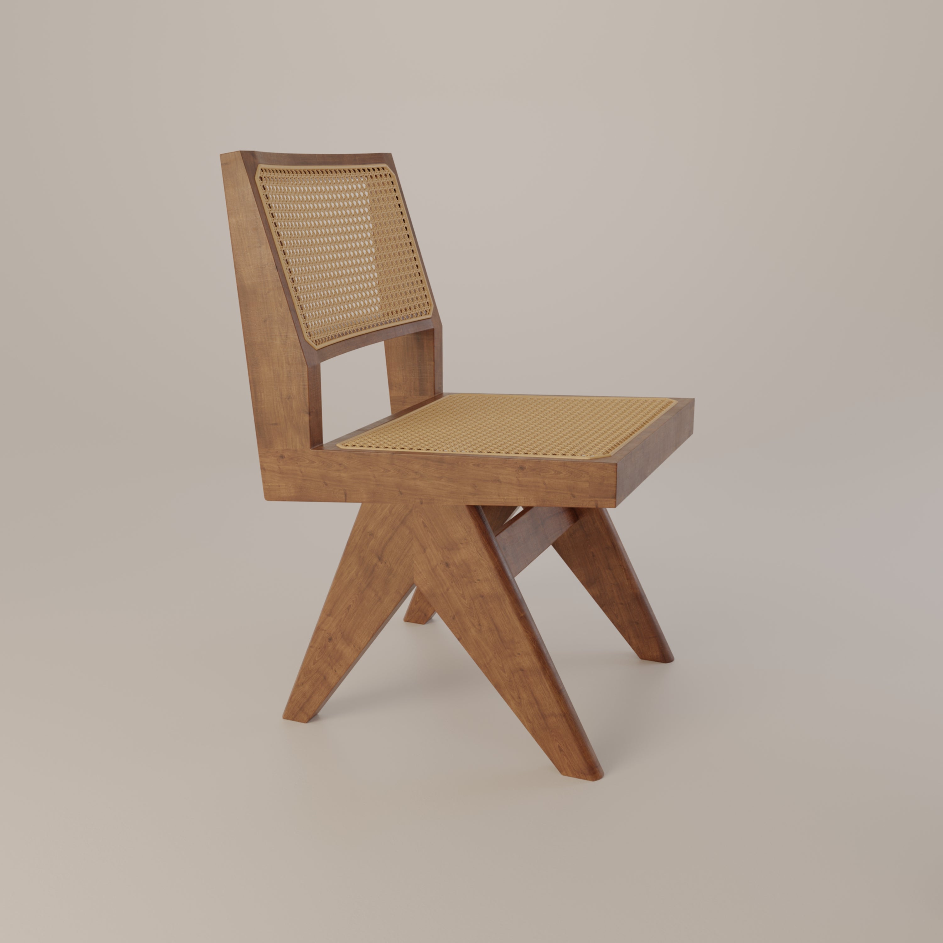 Chandigarh Rattan Cane Chair for Living Room Dining Room Mid-Century ...