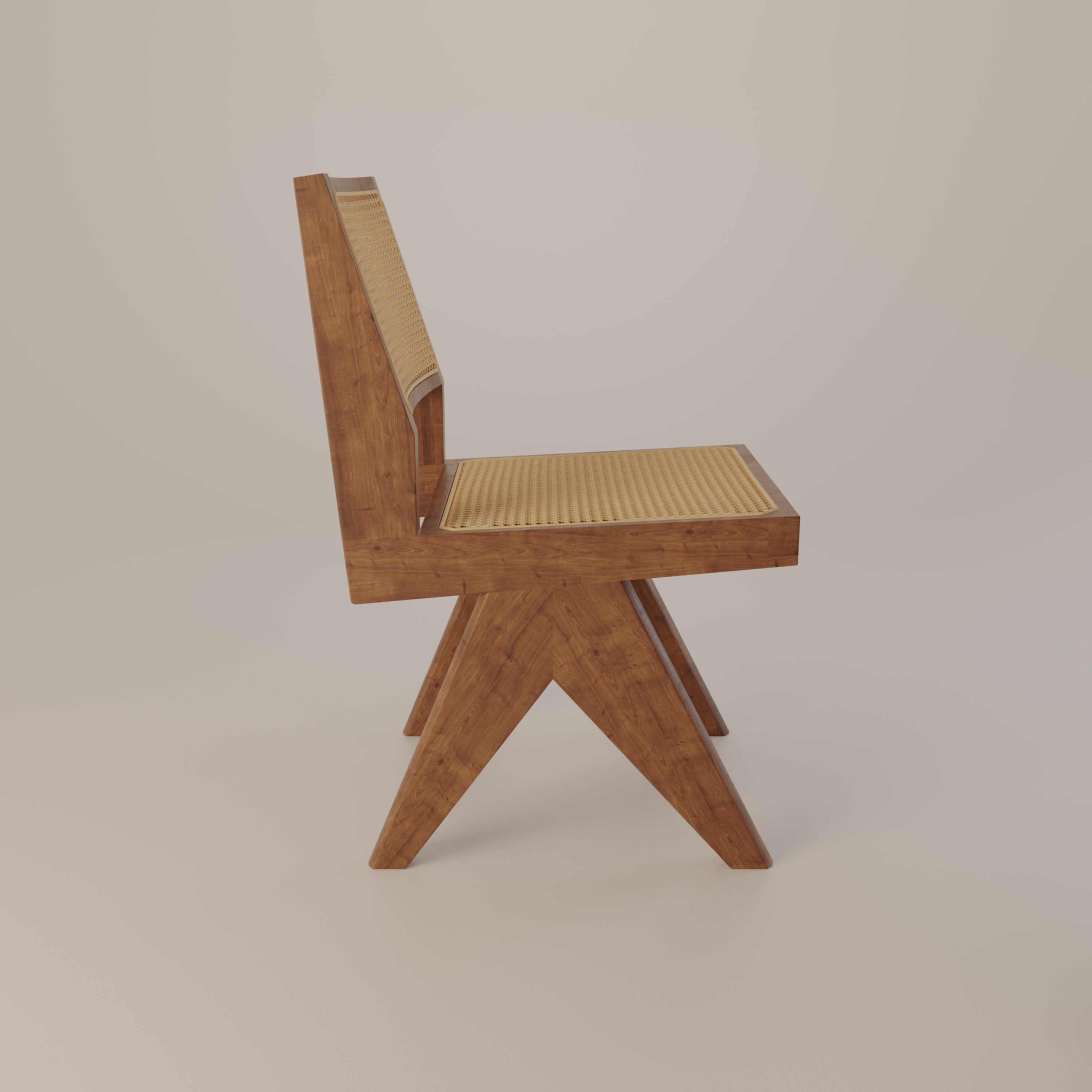 Chandigarh Rattan Cane Chair for Living Room Dining Room Mid-Century ...