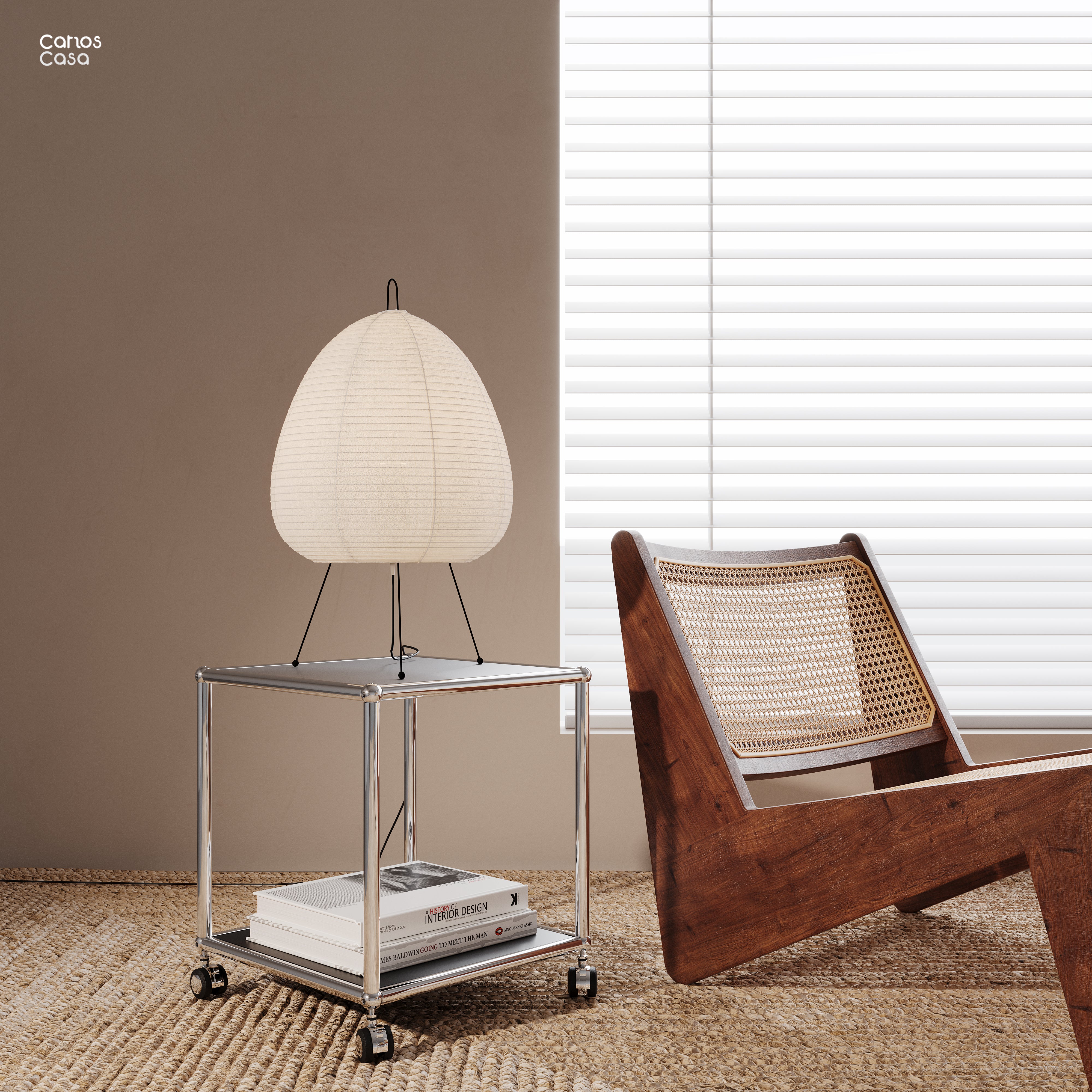 USM Haller Inspired Versatile Chrome Side Table for Lounge