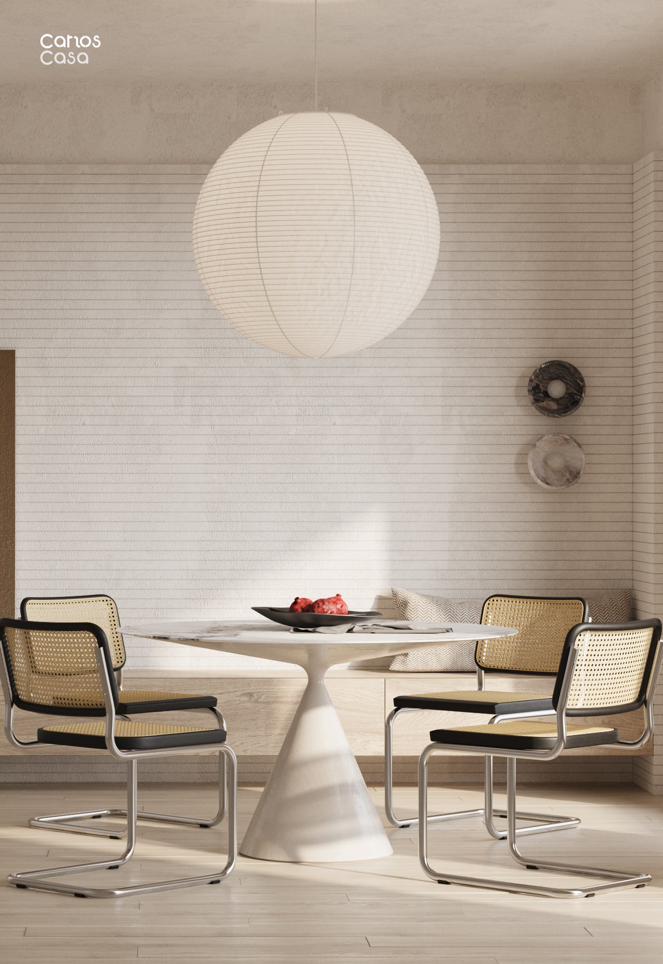 Cane cantilever chair discount