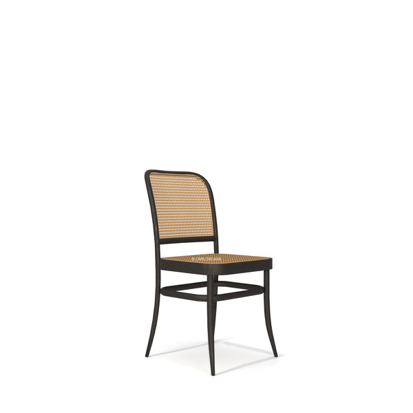 Mid-Century Modern Thonet Black Rattan Cane Dining Chair for Dining Room/ Restaurant Ton No.811