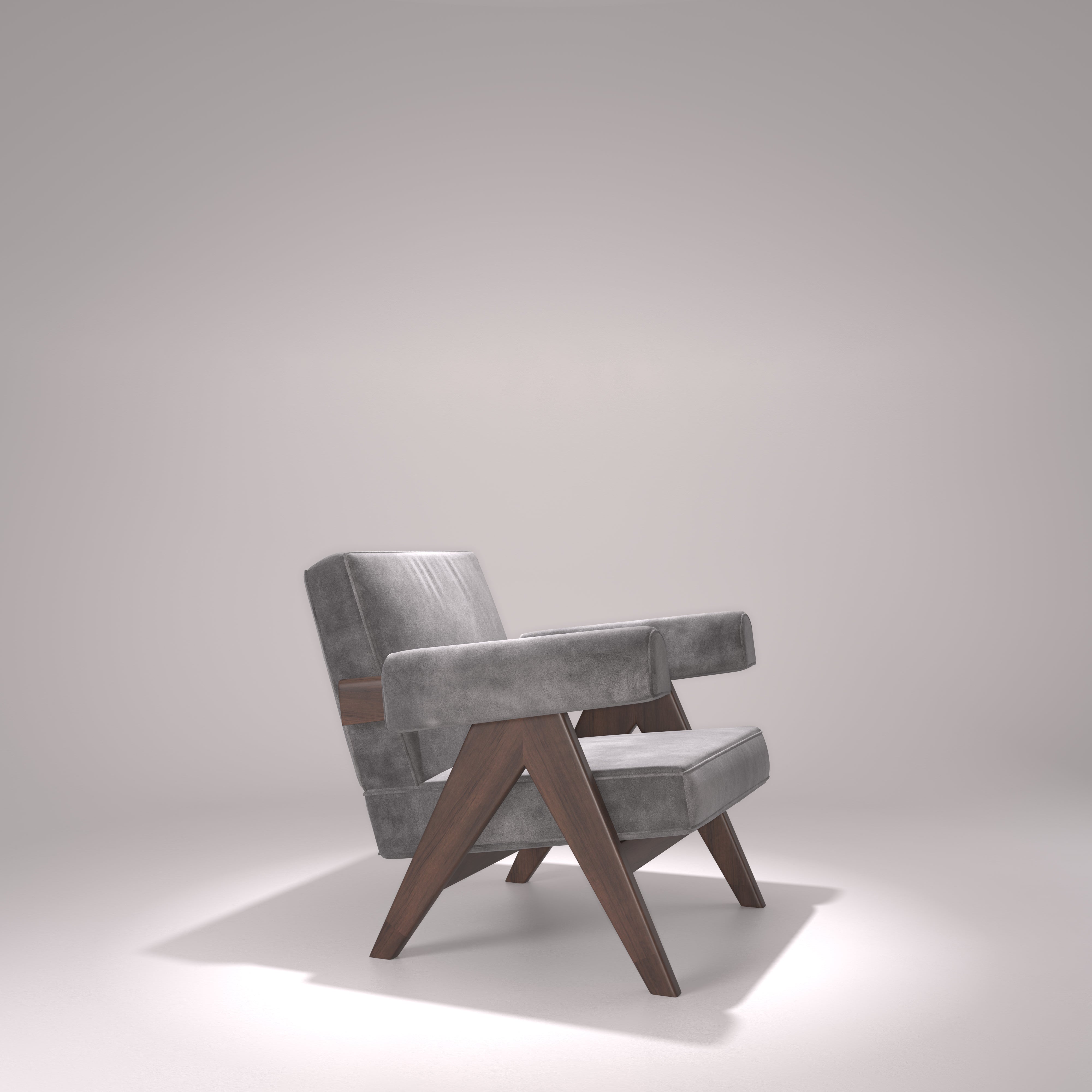 Mid-Century Modern Accent Vintage Armchair Pierre Jeanneret