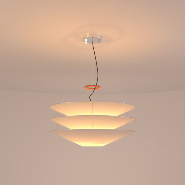 Ingo Maurer Floating Pendant Lamp 30" Diameter