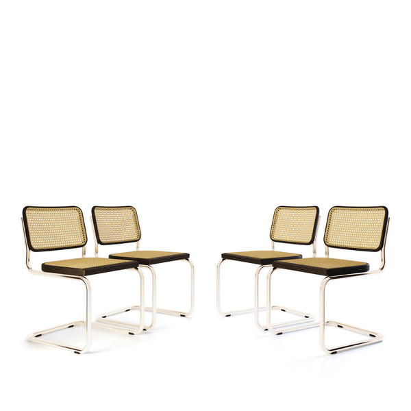 Marcel Breuer Cane Cantilever Chair (Set of 4)
