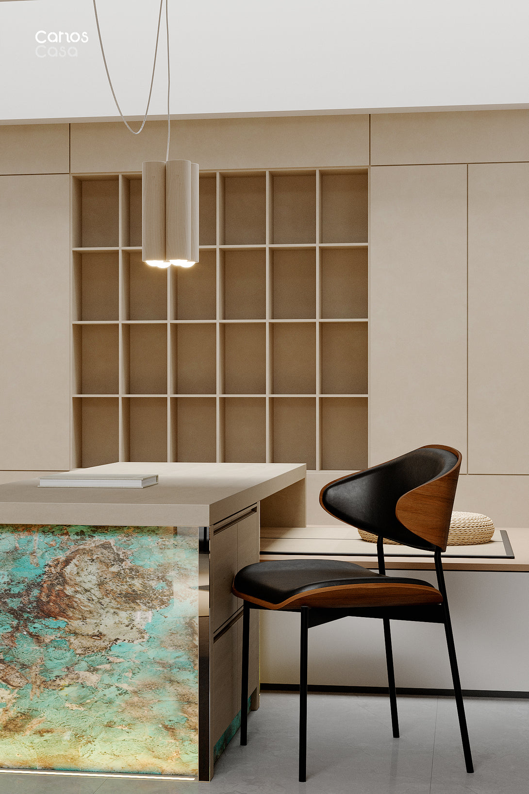Carlos CASA Eames Dining Chiars for Mid Century Modern Kitchen_18_01