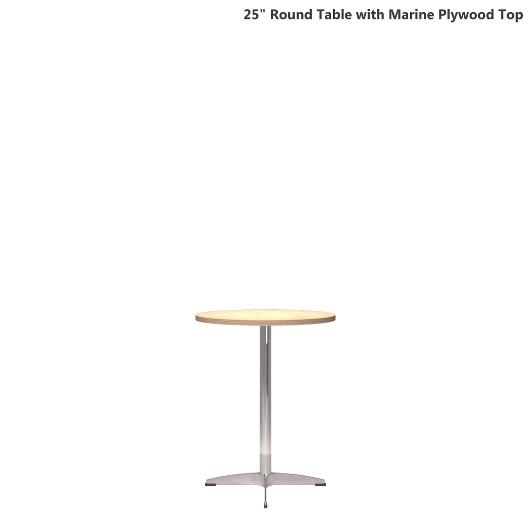 25" Round Dining Table in Marine-Plywood By Arne Jacobsen for Fritz Hansen