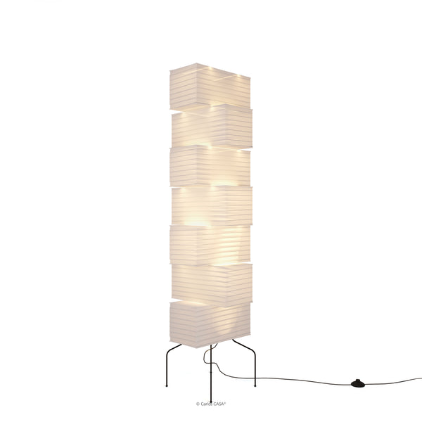 Lampadaire style Isamu Noguchi Akari UF4-L10