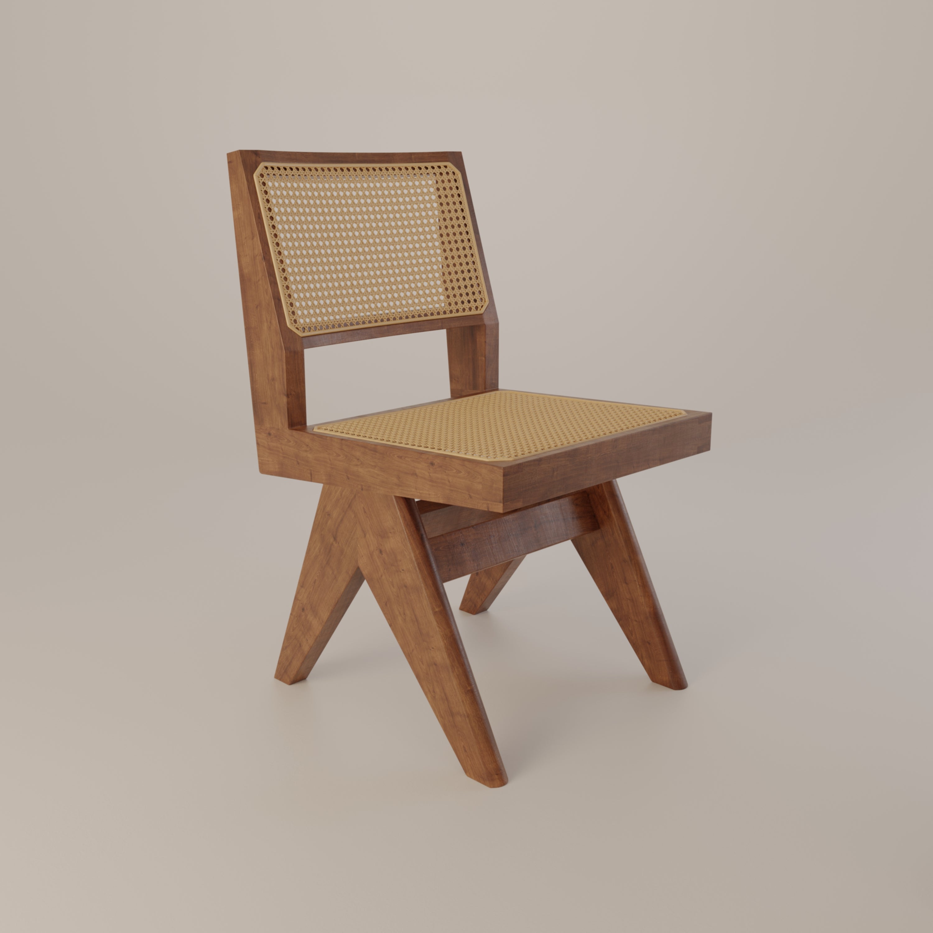 Chandigarh Rattan Cane Chair for Living Room Dining Room Mid-Century ...