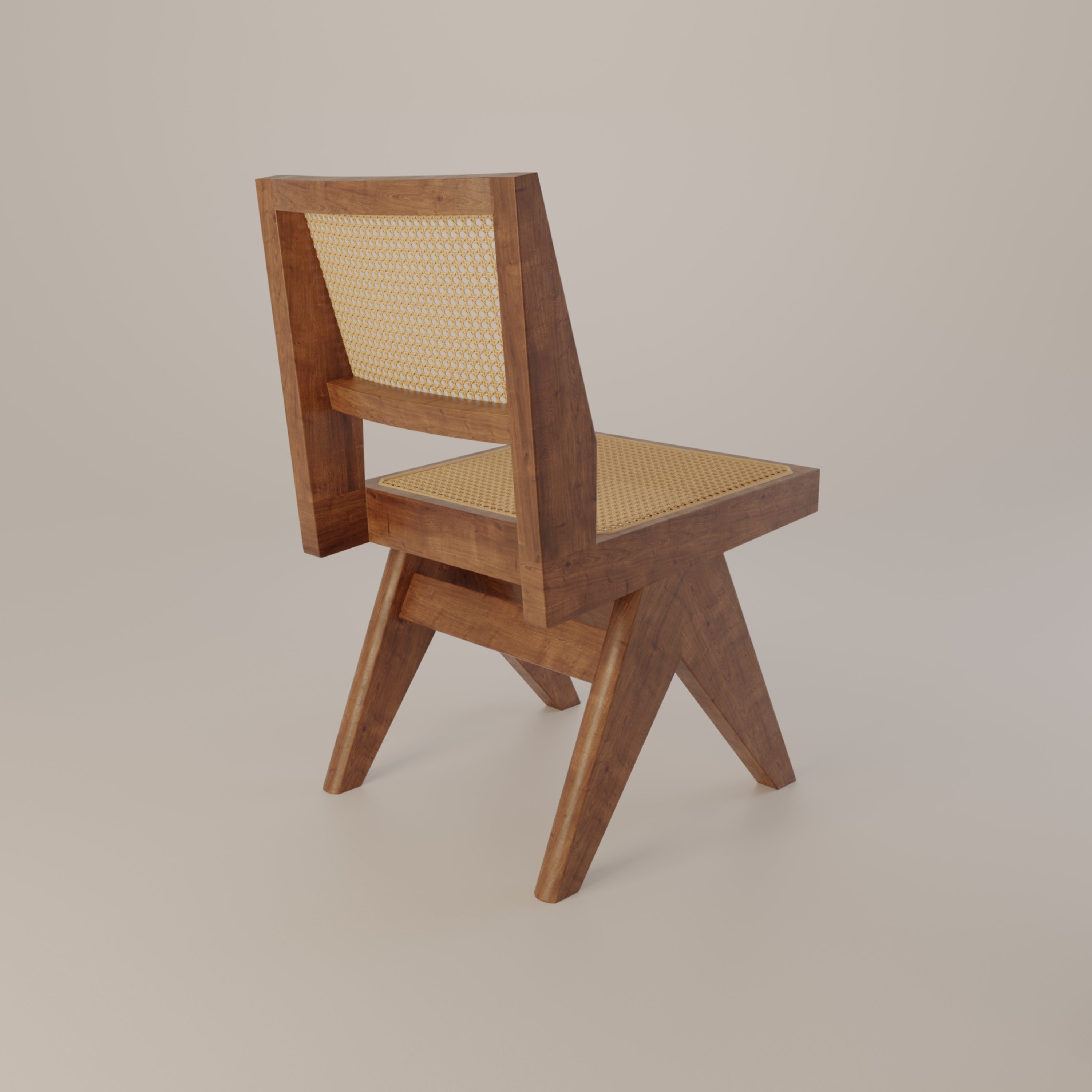 Chandigarh Rattan Cane Chair for Living Room Dining Room Mid-Century ...