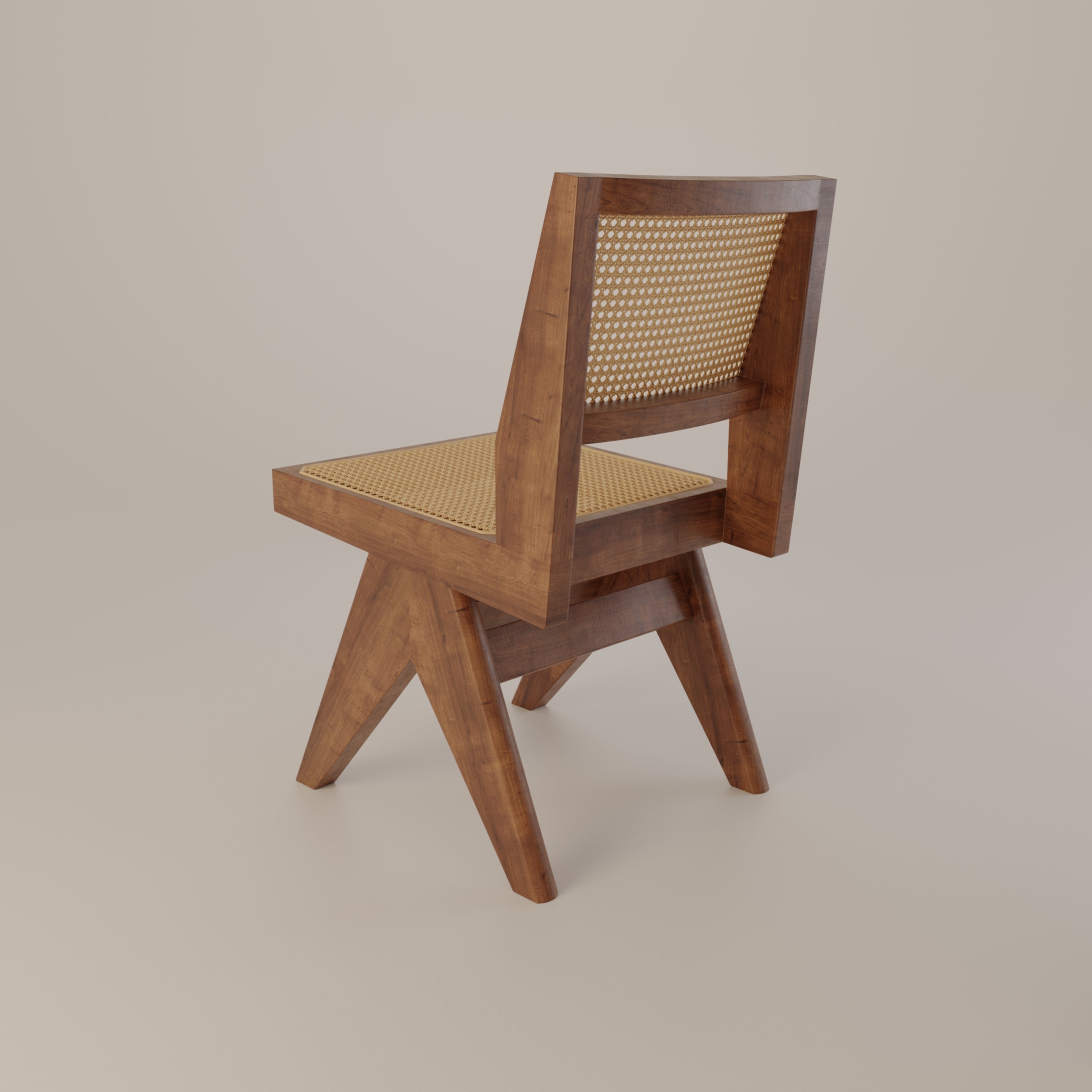 Chandigarh Rattan Cane Chair for Living Room Dining Room Mid-Century ...