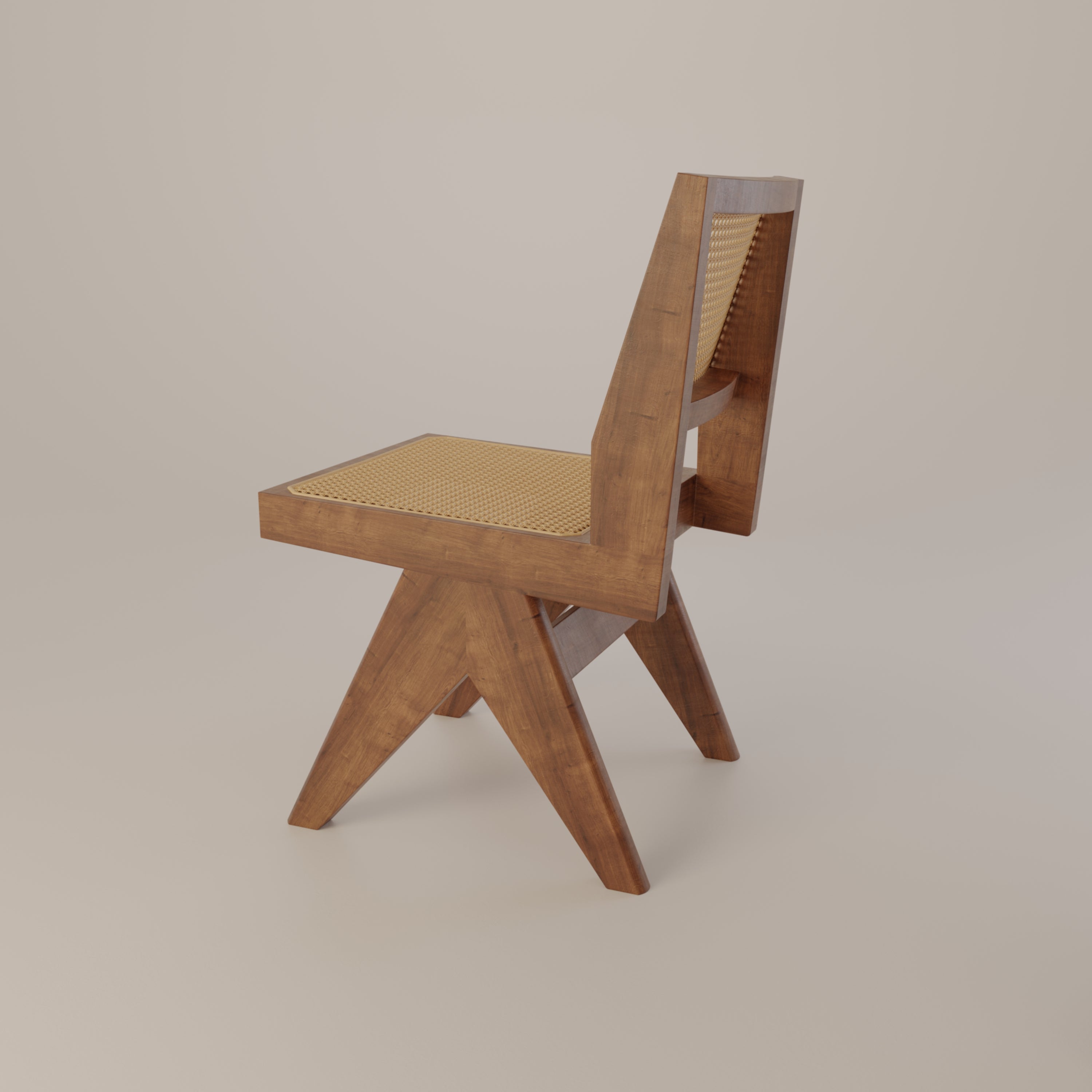 Chandigarh Rattan Cane Chair for Living Room Dining Room Mid-Century ...