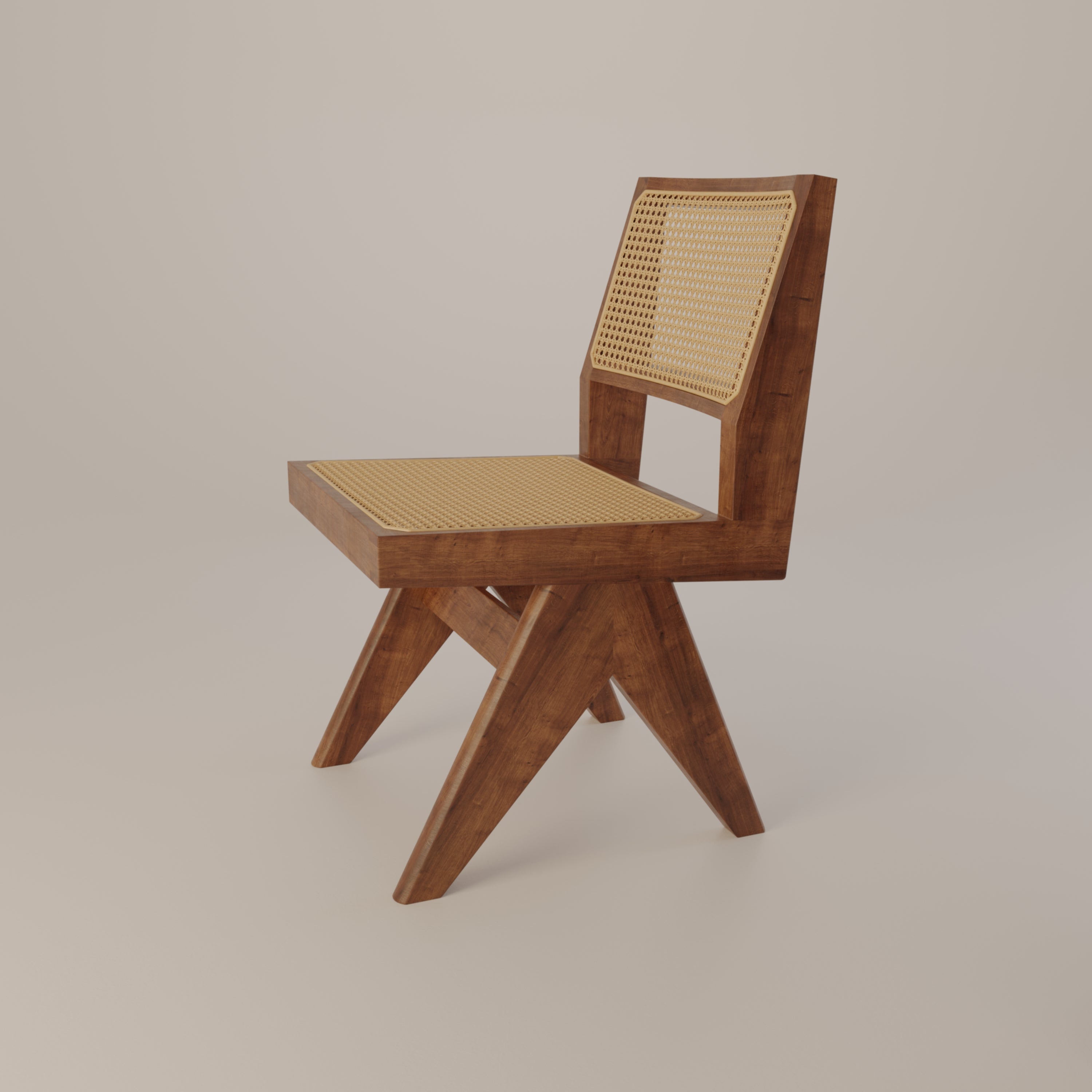 Chandigarh Rattan Cane Chair for Living Room Dining Room Mid-Century ...
