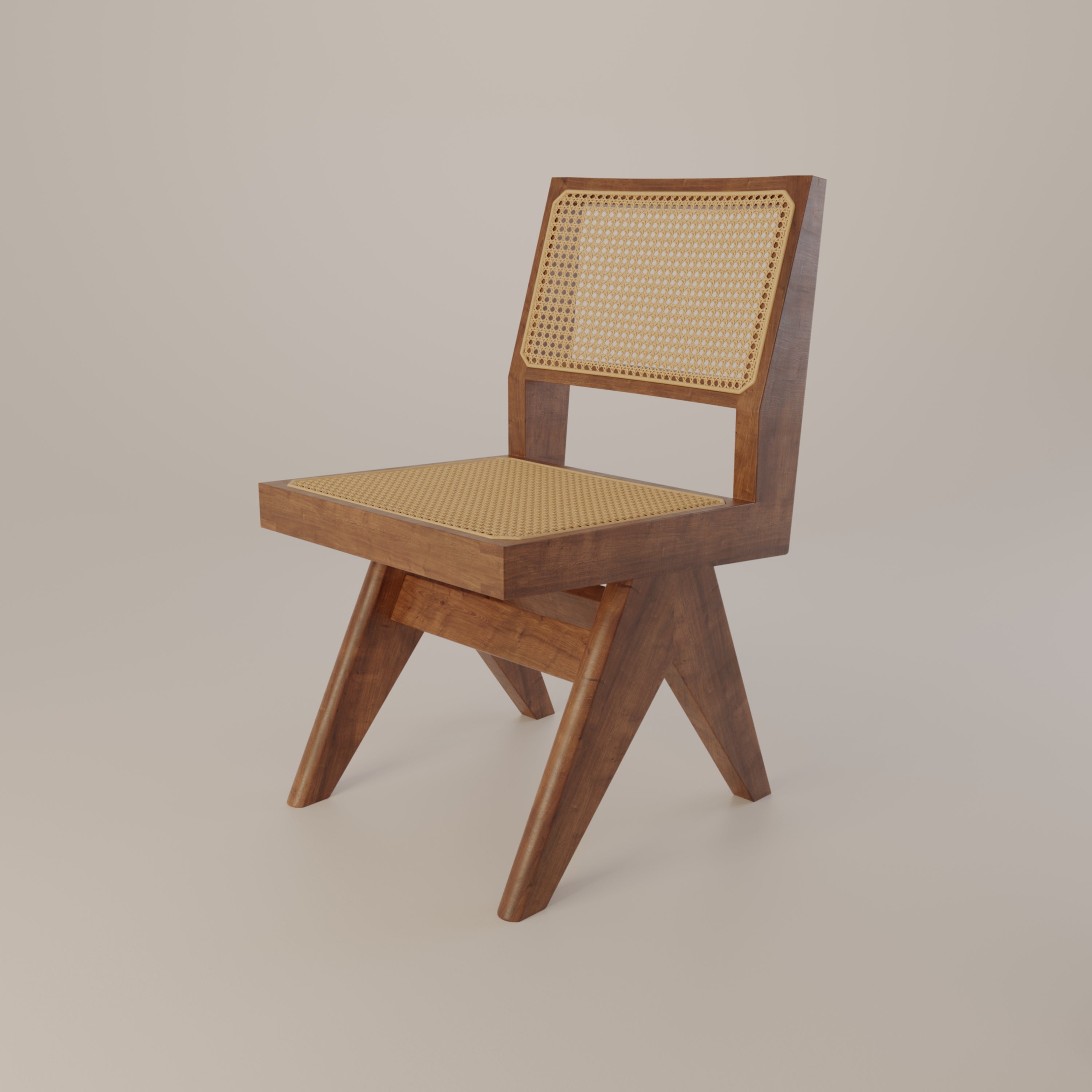 Chandigarh Rattan Cane Chair for Living Room Dining Room Mid-Century ...